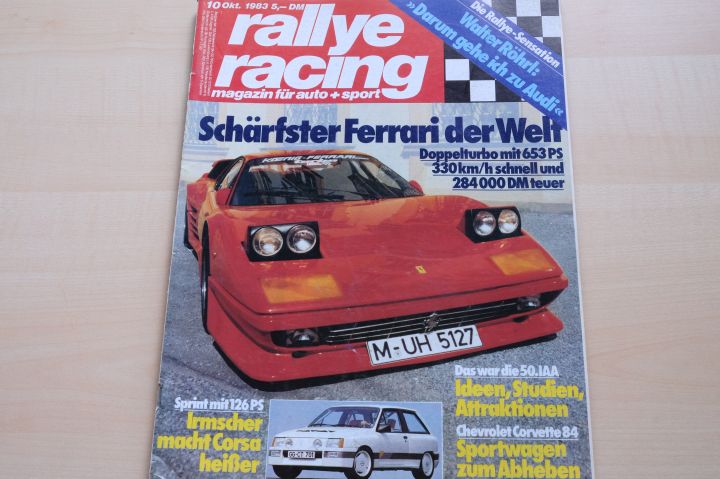 Deckblatt Rallye Racing (10/1983)